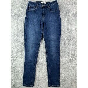 Levi's 721 Women's 29 (26x26.5) High Rise Skinny Dark Blue Cotton Blend Jeans